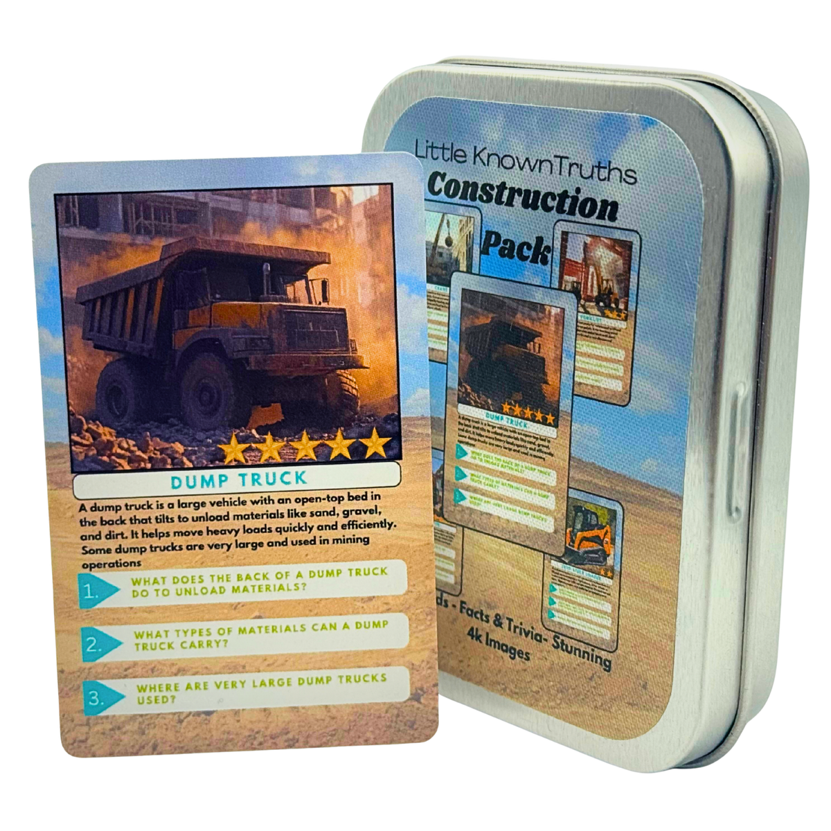 Construction Trivia & Learning Cards